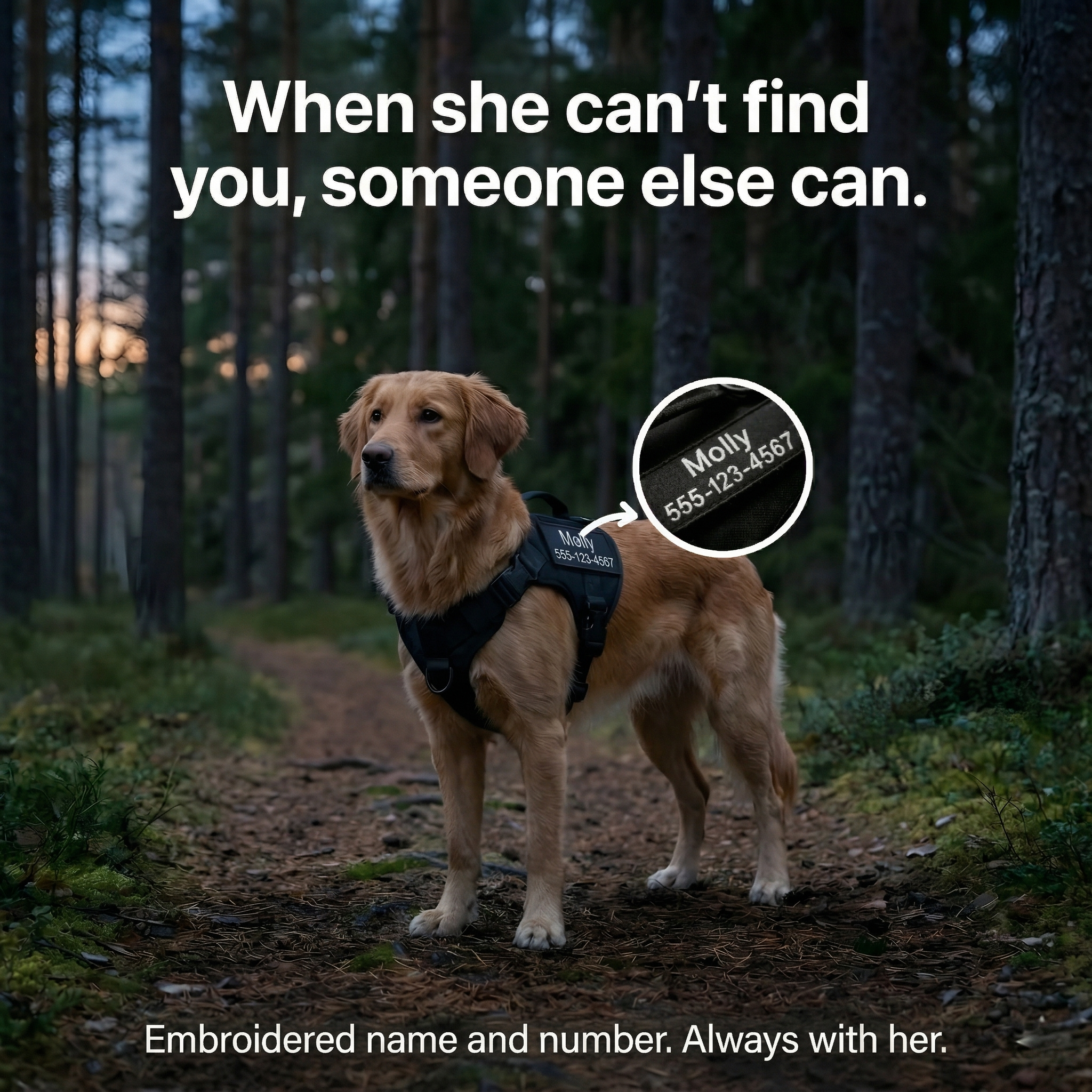 Dogtella Anti-Pull & Find Home Harness